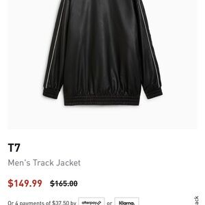 Black Lightweight Track Jacket with Stand-Up Collar and Elastic Hem